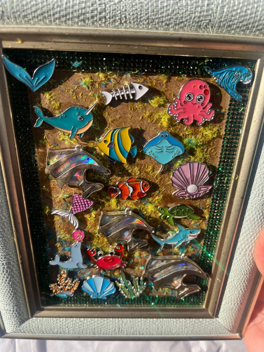 Hand Crafted Sea Life Jewelry Wall Art
